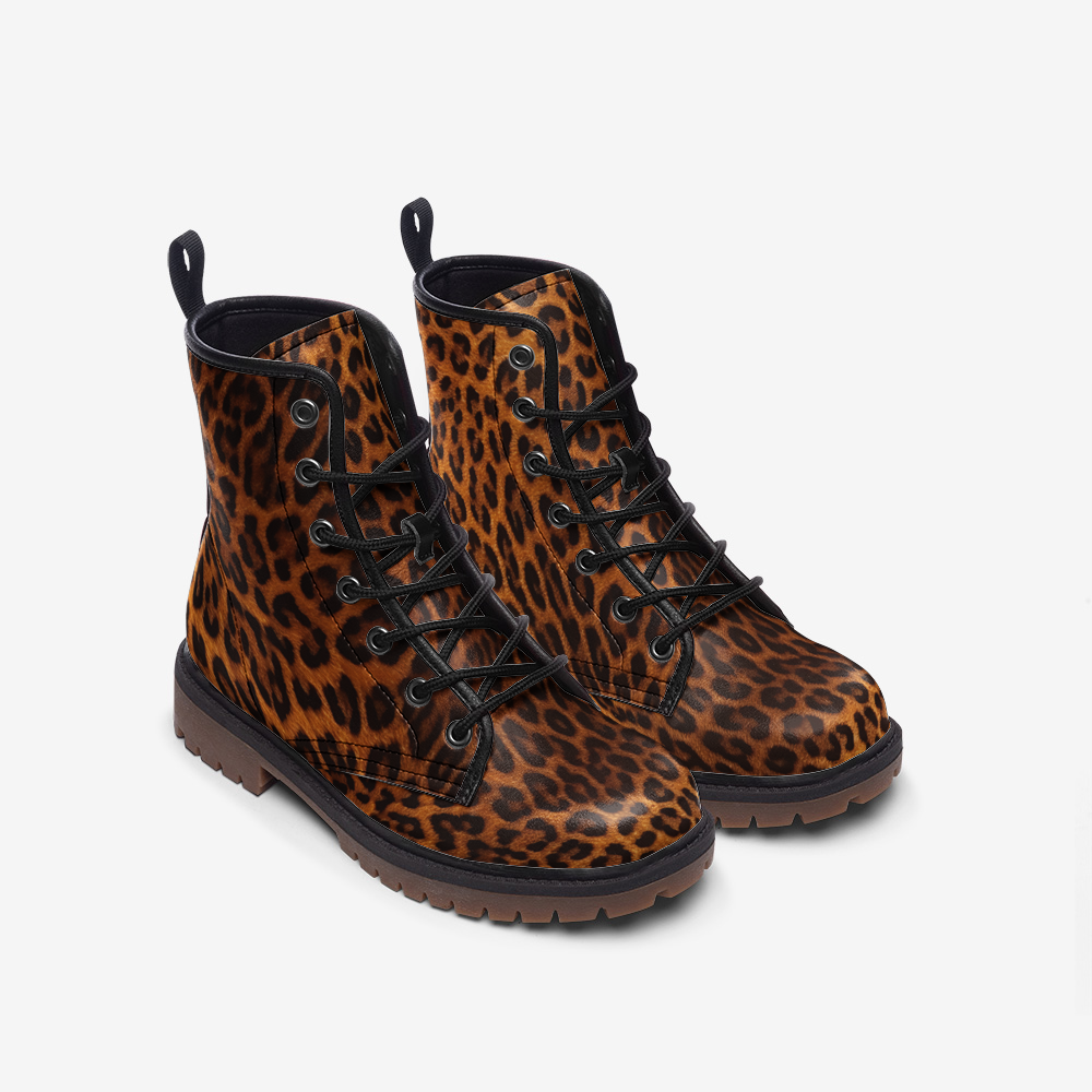 Leopard Comba Boots, Casual Leather Lightweight boots MT