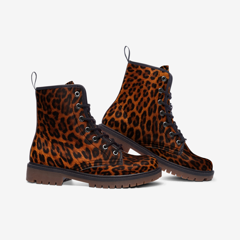 Leopard Comba Boots, Casual Leather Lightweight boots MT