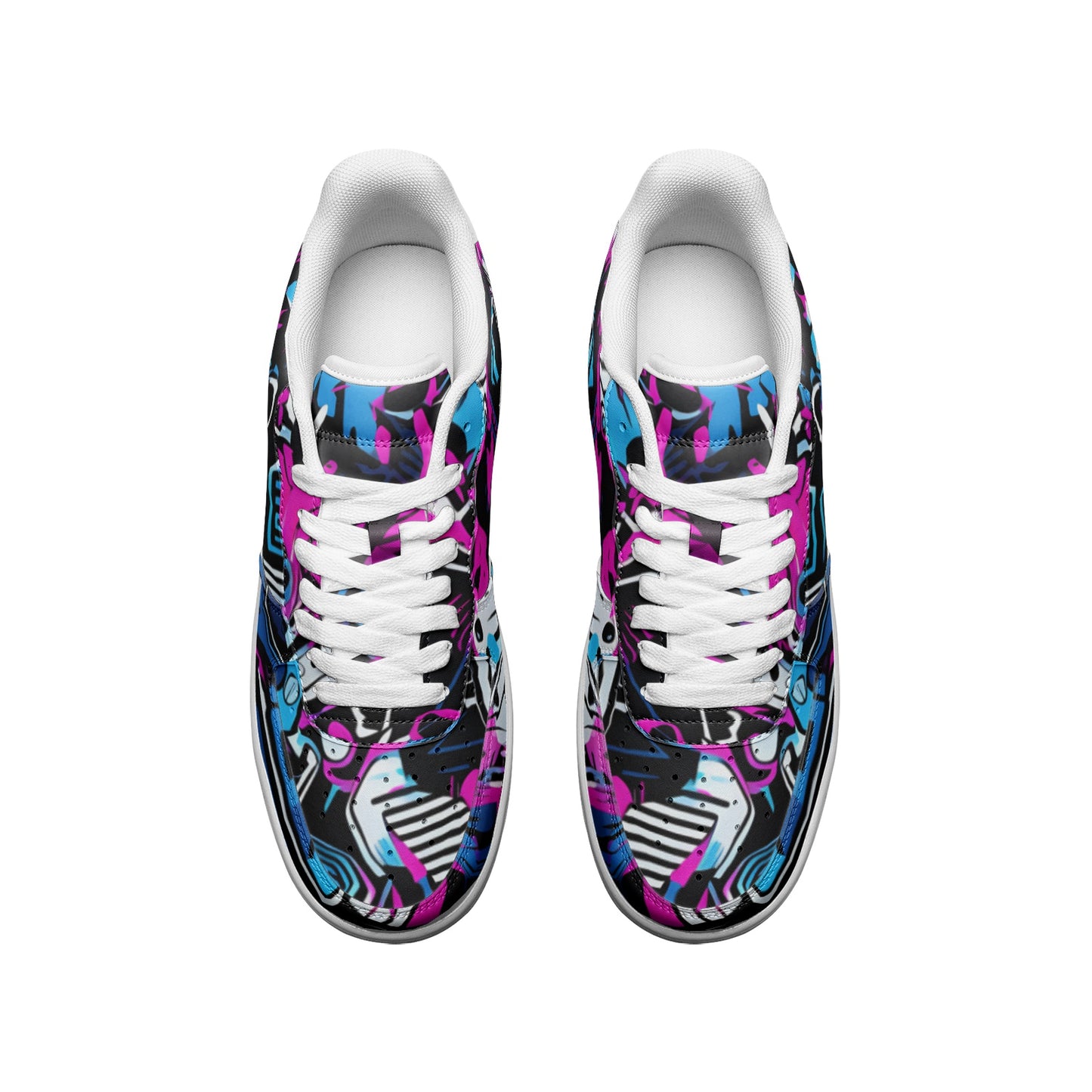 Graffiti Sneakers, Graffiti Drips Street Wall Art Painting, Unisex Low Top Leather Sneakers