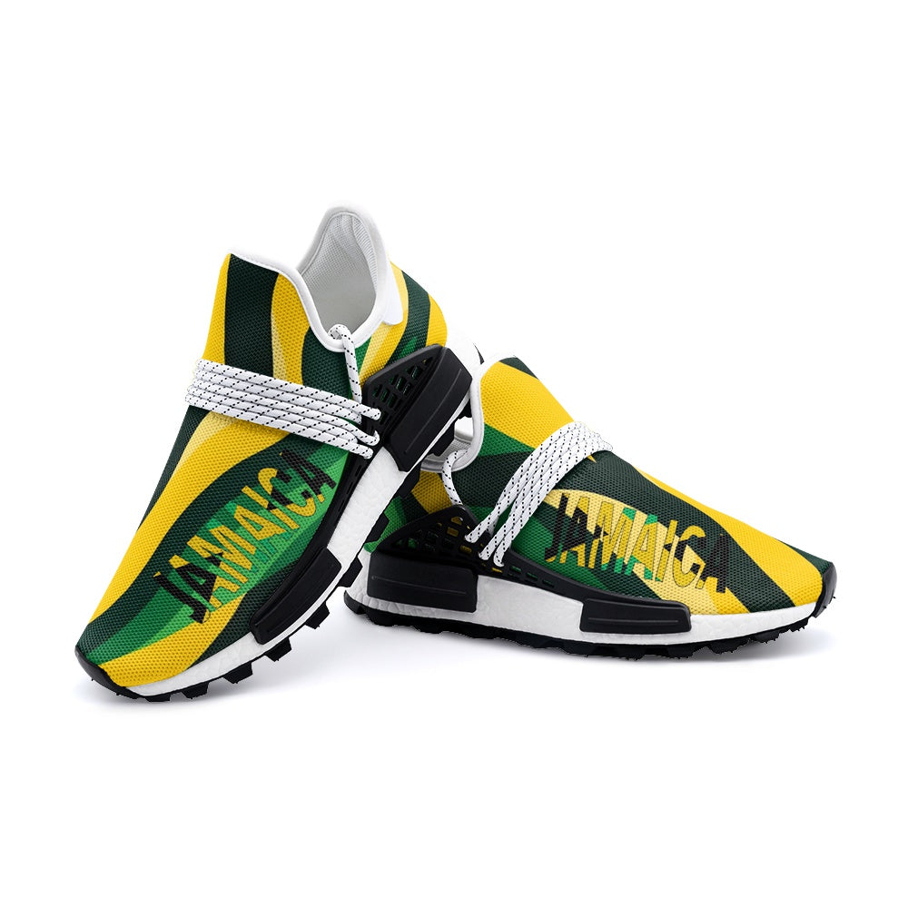 Jamaica Running Shoes |  Letter Print Jamaica Sneakers | Proud Jamaican National Day Shoes , Unisex Lightweight Sneaker S-1