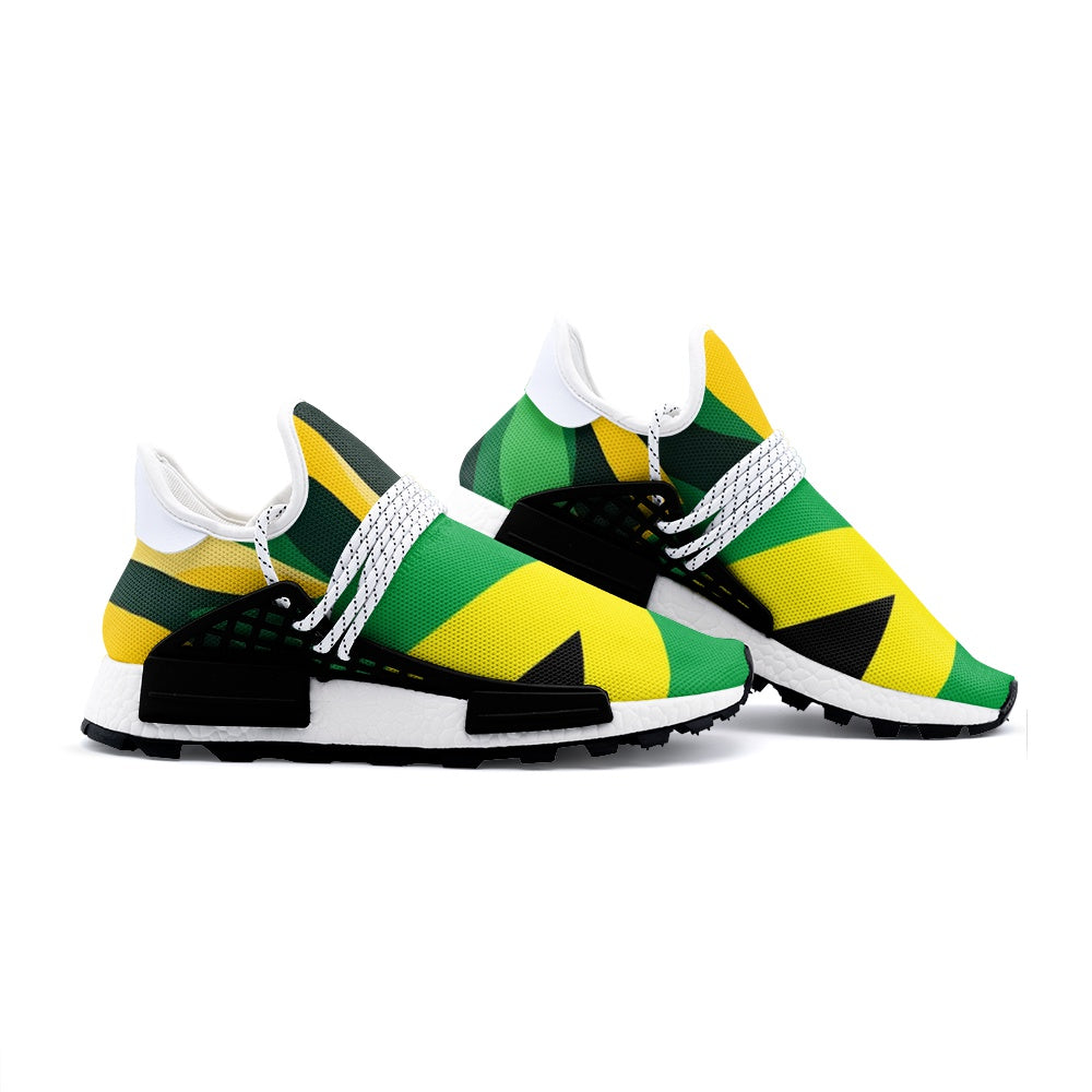 Jamaica Running Shoes |  Jamaica Flag Print Sneakers | Proud Jamaican National Day Shoes , Unisex Lightweight Sneaker S-1