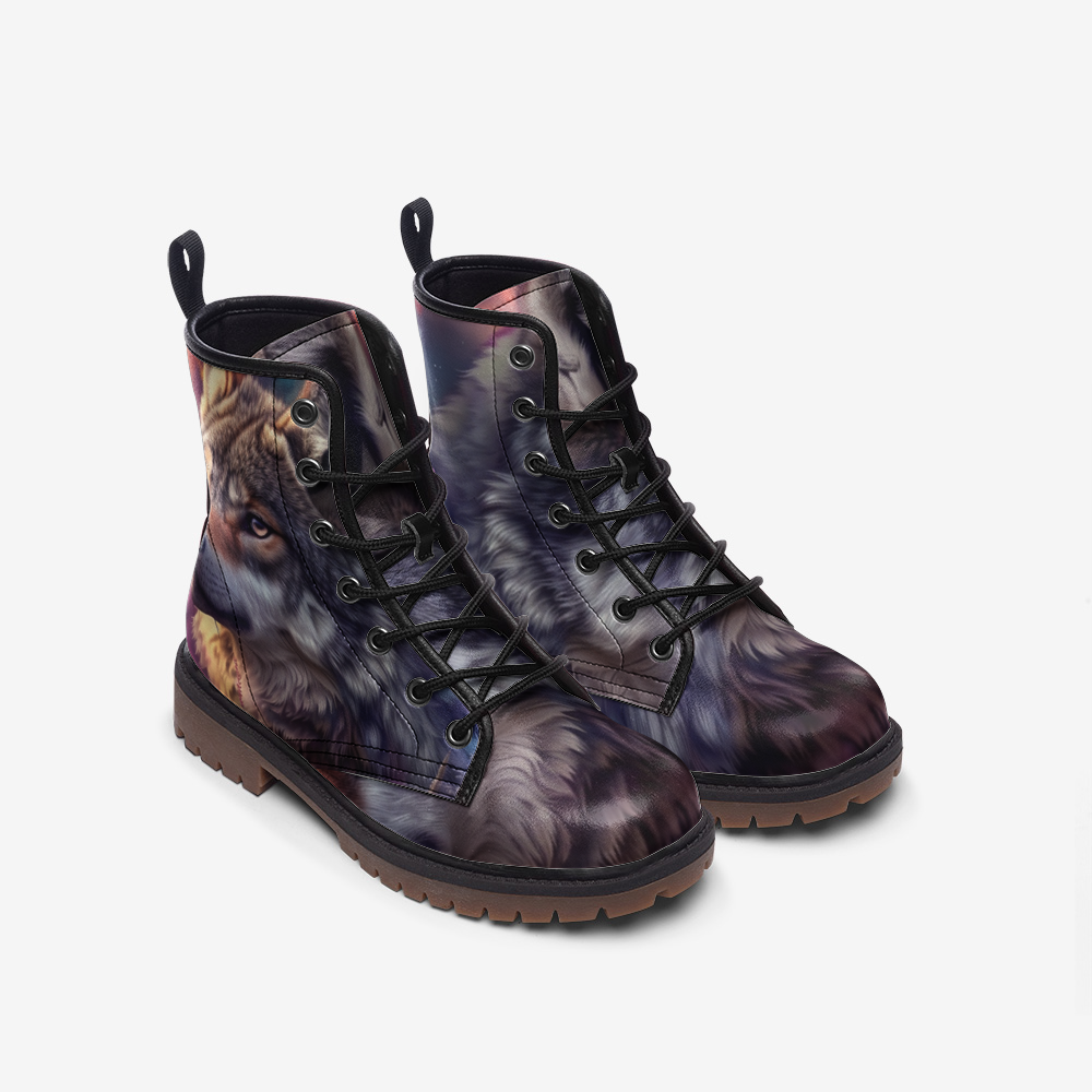 Floral Wolf Casual Leather Lightweight boots MT