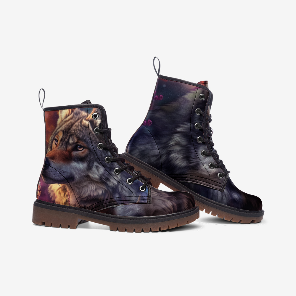 Floral Wolf Casual Leather Lightweight boots MT