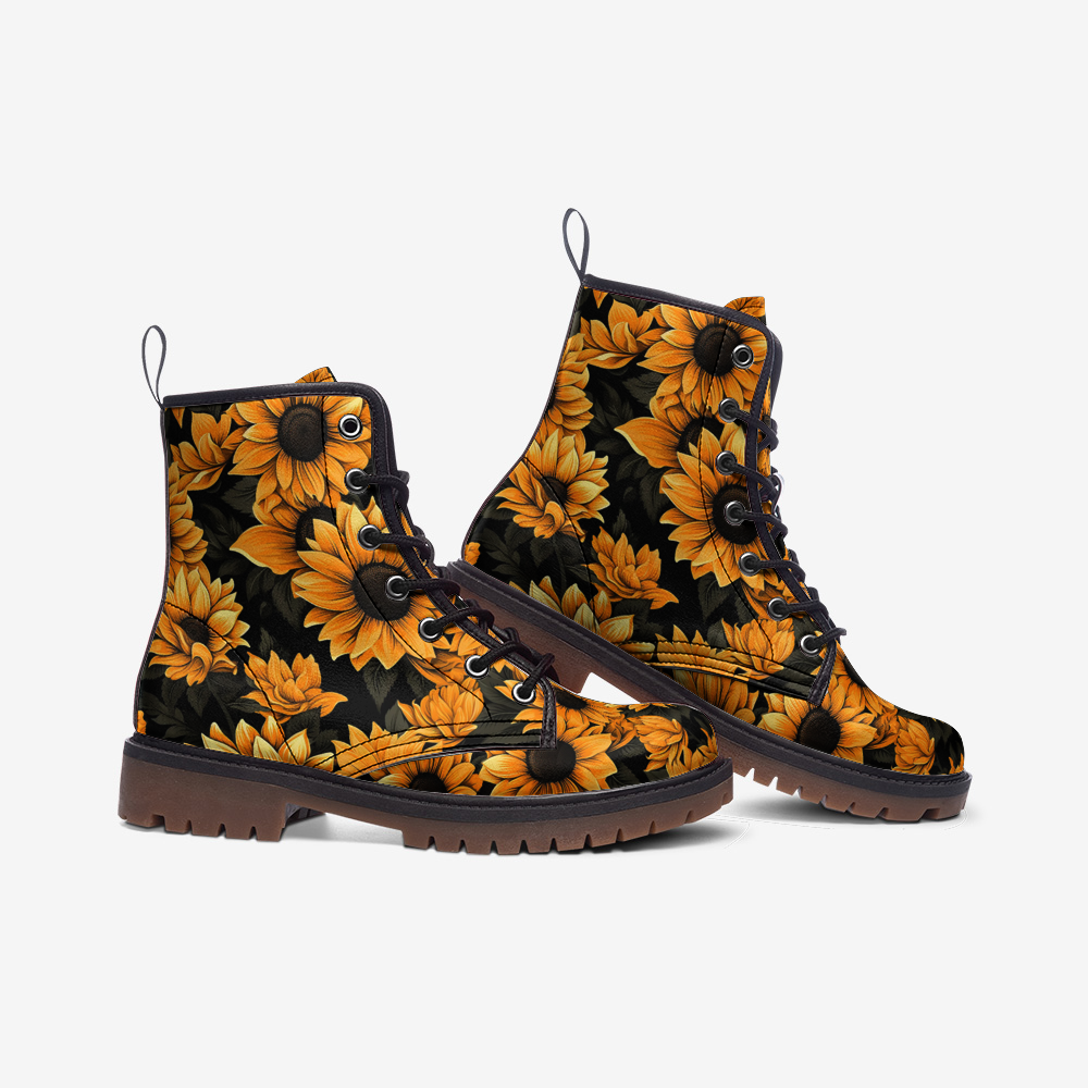 Sunflower Combat Boots, Lässige, leichte Lederstiefel MT