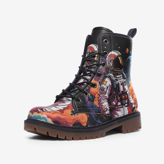 Space Combat Boots, Astronaut Boots, Vegan Leather, Casual Lightweight boots MT